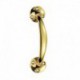 Jedo Victorian 150mm Bowed Pull Handle Polished Brass