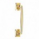 Jedo Victorian 250mm Cranked Pull Handle Polished Brass