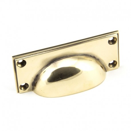 From The Anvil Aged Brass Art Deco Drawer Pull