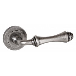 Old English Durham Lever on Rose Distressed Silver