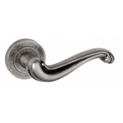 Old English Colchester Lever on Rose Distressed Silver