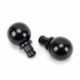 From The Anvil Black Ball Curtain Finial (pair)