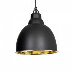From The Anvil Black Smooth Brass Brindley Pendant