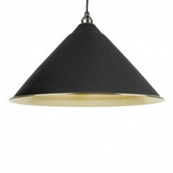 From The Anvil Black Smooth Brass Hockley Pendant