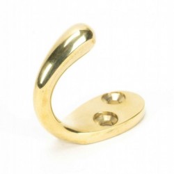 From The Anvil Polished Brass Celtic Single Robe Hook