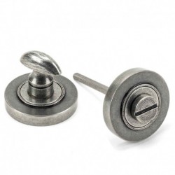 From The Anvil Pewter Round Thumbturn Set (Plain)