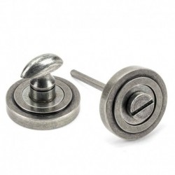 From The Anvil Pewter Round Thumbturn Set (Art Deco)