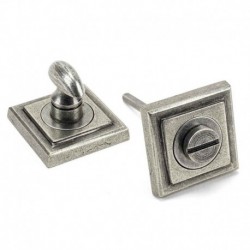 From The Anvil Pewter Round Thumbturn Set (Square)