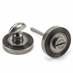 From The Anvil Pewter Round Thumbturn Set (Beehive)