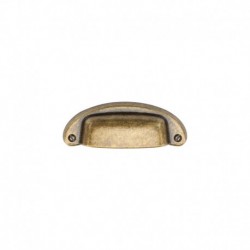 Classic Cup Pull 032mm Distressed Brass finish