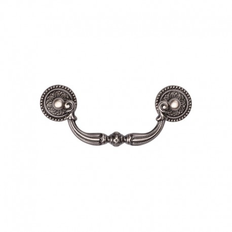 Ornate Drop Pull 096mm Distressed Pewter finish
