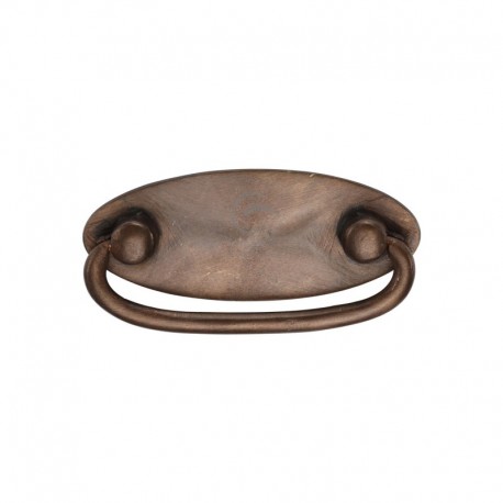 Solid Bronze Oval Drop Pull
