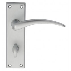 Carlisle Brass Wing Lever On WC Backplate Satin Chrome