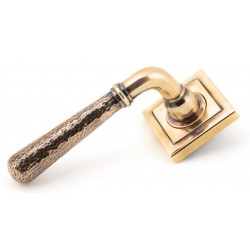 From The Anvil Hammered Newbury Lever On Square Rose Polished Bronze