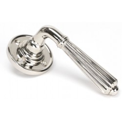 From The Anvil Hinton Unsprung Lever On Round Rose Polished Nickel