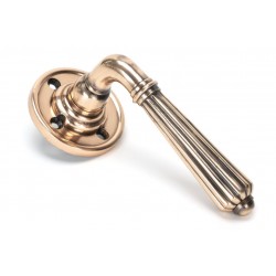 From The Anvil Hinton Unsprung Lever On Round Rose Polished Bronze