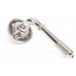 From The Anvil Reeded Unsprung Lever On Round Rose Polished Nickel