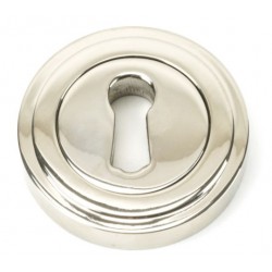 From The Anvil Art Deco Round Escutcheon Polished Nickel
