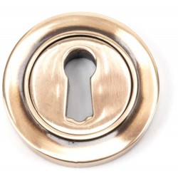 From The Anvil Plain Round Escutcheon Polished Bronze