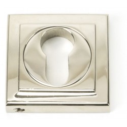 From The Anvil Square Euro Escutcheon Polished Nickel