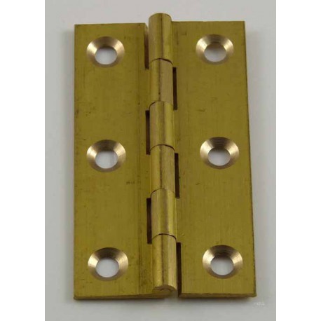 63mm x 35mm Solid Drawn Brass Butt  Hinges