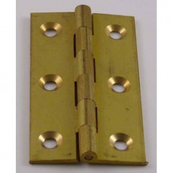 75mm x 42mm Solid Drawn Brass Butt  Hinges