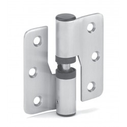 80mm Left Hand Cubicle Gravity Hinge Satin Stainless Steel