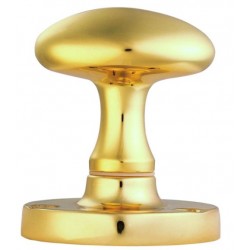 Carlisle Brass Oval Mortice Knob Polished Brass