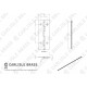 Carlisle Brass 50 Pack 38mm Piano Hinges Electro Brassed