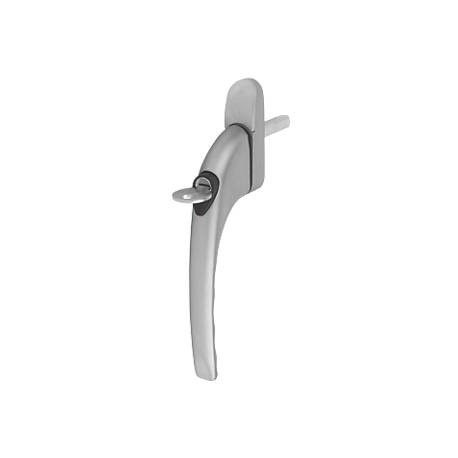 Pro-Linea Inline Locking Window Espag Handle c/w 7mm x 40mm Spindle - Satin Silver