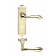Andros Scroll Lever Lock Door Handle Polished Brass