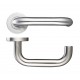 19mm Dia. Return To Door Lever On Round Rose Satin Stainless Steel