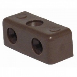 KD Single Jointing Connector Modesty Block Brown