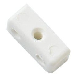 KD Single Jointing Connector Modesty Block White