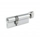 5 Pin 60mm x 40mm Anti Pick & Drill Europrofile Cylinder & Turn Keyed To Differ Polished Chrome