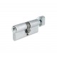 5 Pin 60mm x 40mm Anti Pick & Drill Europrofile Cylinder & Turn Keyed To Differ - Satin Chrome