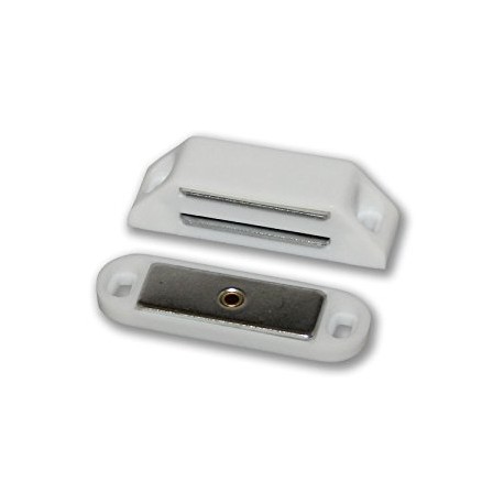 60mm x 16mm Magnetic Catch with 14lb Pull White