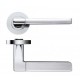 Venice Lever On Screw On Round Rose - Polished Chrome