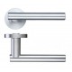 Lucca Lever On Screw On Round Rose - Satin Chrome