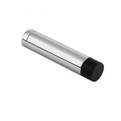 70mm Wall Mounted Cylinder Door Stop Without Rose Polished Chrome