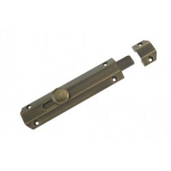 152mm x 35mm Surface Mounted Bolt c/w3 Keeps For Various Applications - Florentine Bronze