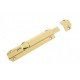 150mm Surface Mounted Door Bolt Polished Brass
