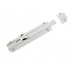 150mm Surface Mounted Door Bolt Polished Chrome