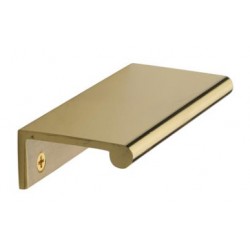 Heritage Brass 100mm EPR Edge Pull Cabinet Handle Polished Brass