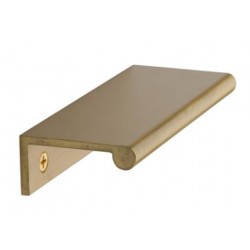 Heritage Brass 100mm EPR Edge Pull Cabinet Handle Satin Brass