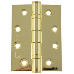 Atlantic 4" Ball Bearing Grade 13 Fire Rated Hinges Polished Brass