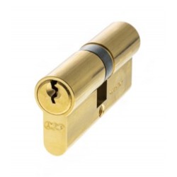 AGB 5 Pin 30mm x 30mm Euro Profile Double Cylinder Polished Brass