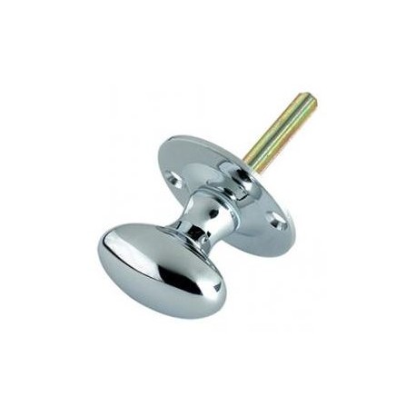 31mm Dia. Mortice Knob c/w Star Spindle Polished Chrome
