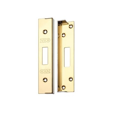 12mm Rebate Kit To Suit Euro or Oval Profile Deadlock Case Polished Brass