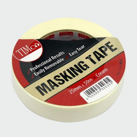 25mm General Purpose Masking Tape 50 Metre Roll